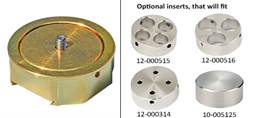 EM-Tec  JV70R dovetail SEM stage adapter with insert (total height 14.5mm) with M4 screw for JEOL SEMs 7900F, 7800F, 7601F, 7600F, 7500F, 7400F, 7200F, 7100F, 7000F, 6700F, 6500F, JIB4600, JIB4700F, iT300's, iT500's, iT800 and F100