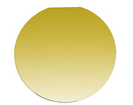Nano-Tec gold coated silicon wafer, &Oslash;2inch/51mm, 275&micro;m thickness, 50nm Au