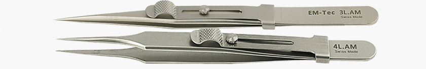 EM-Tec high precision anti-magnetic locking tweezers