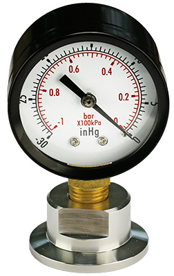 61-010001-25 Micro-Tec Schnelltest-Druckmesser mit Adapterflansch