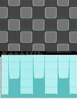 EM-Tec Checkerboard Calibration Standard for SEM imaging