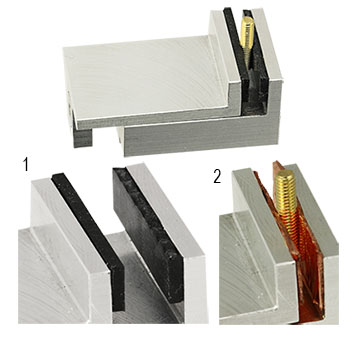 EM-Tec conductive soft jaw lining kit for vise type SEM sample holders