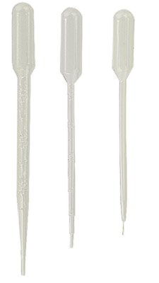 Disposable plastic transfer pipettes