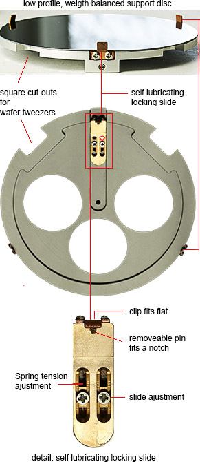 EM-Tec wafer holders for SEM