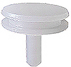 SEM pin stub Ø12.7 diameter top, standard pin, non-conductive POM (Polyacetal) 