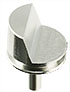 70 degree EBSD angled standard profile SEM pin stub Ø12.7 diameter standard pin, aluminium