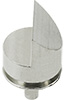 45/90 degree angled high profile SEM pin stub Ø12.7 diameter standard pin, aluminium