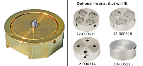 EM-Tec  JV70R dovetail SEM stage adapter with insert (total height 14.5mm) with M4 screw for JEOL SEMs 7X00F series, 6700F, 6500F, JIB4600, JIB4700F, iT300's/500's/700's/800's and F100