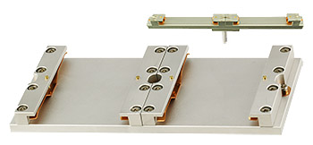 EM-Tec RG4 quad geological thin sections top reference holder for 4 petrographic slides up to 48x28mm, pin