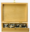 EM-Tec U2 universal SEM sample holder and stub adapter kit in wooden box, complete with insert