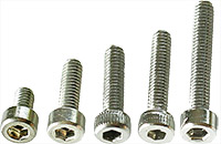 EM-Tec M2.5C Set, M2,5 Zylinderkopfschrauben mit Innensechskant, Rostfreier Stahl AISI 304: <br><br> 10 Stück M2,5 x 4 mm, 10 Stück M2,5 x 8 mm, 10 Stück x M2,5 x 10 mm, 10 Stück M2,5 x 12 mm & 10 St