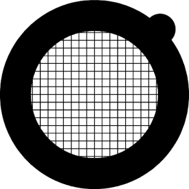 Gilder G200HS TEM grid, fine bar 200 square mesh, 113 μm hole, 12 μm bar