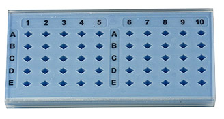 EM-Tec TGB-50 economy TEM grid storage box for 50 TEM grids