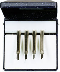 X-TEM HSS handtools kit for TEM sectioning sample preparation incl. 4 handtools