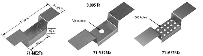 Micro-Electronics Verdampfungsquelle ME2, Tantaal, 0,005 Zoll / 0,127mm