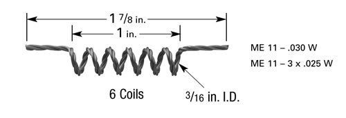 Micro-Electronics Verdampferwendel ME11, Wolfram