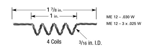 Micro-Electronics Verdampferwendel ME12, Wolfram