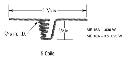 Micro-Electronics Verdampferwendel ME16A, Wolfram