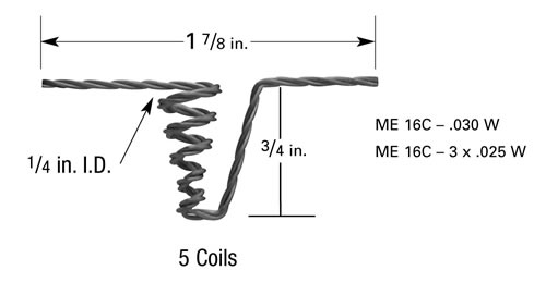 Micro-Electronics Verdampferwendel ME16C, Wolfram