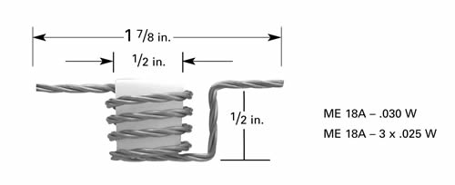 Micro-Electronics heating filament ME18A for crucible C1 , Tungsten