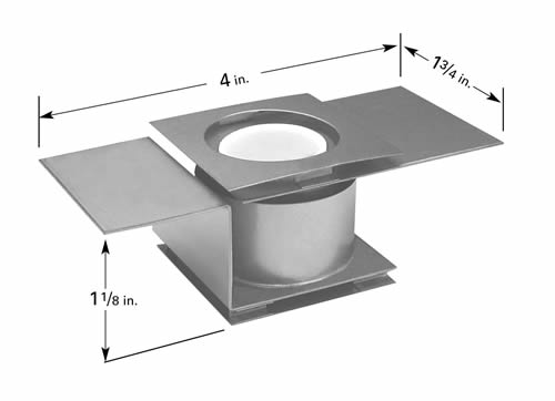 Abgeschirmte Tiegelheizung CH-5 für Tiegel C5, 102 mm L x 44 mm B x 29 mm H