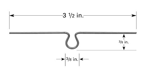 Punktquelle Type P6, Wolfram-Heizfaden mit Schleife